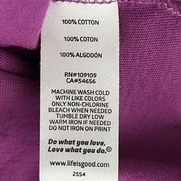 Life Is Good Crusher Tee Medium Eat Drink Be Merry Spell Out Gorpcore Outdoors - Picture 8 of 10